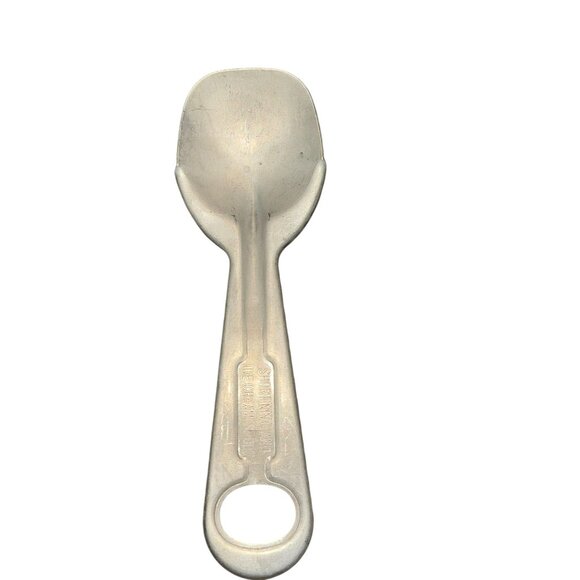 Vintage Shortning & Ice Cream Spoon Aluminum Tool - Picture 2 of 4